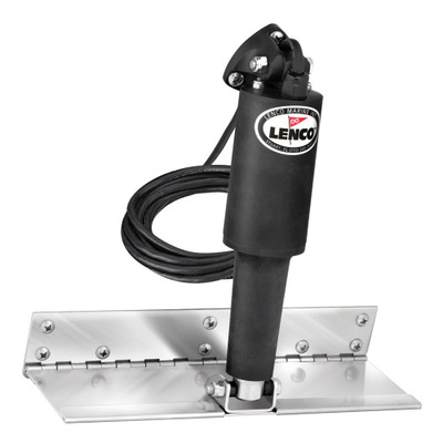 Lenco 4" x 12" Limited Space Trim Tab Kit w/o Switch Kit 12V - Electro-Polished - Standard Actuator Lenco 4" x 12" Limited Space Trim Tab Kit w/o Switch Kit 12V - Electro-Polished - Standard Actuator