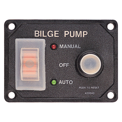 Sea-Dog Splash Guard Bilge Pump Panel w/Circuit Sea-Dog Splash Guard Bilge Pump Panel w/Circuit