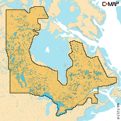 C-MAP REVEAL X - Canada Lakes Insight East HD