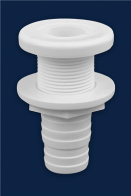 Attwood White Plastic Thru-Hull Fitting - 1-1/8" Inner Diameter