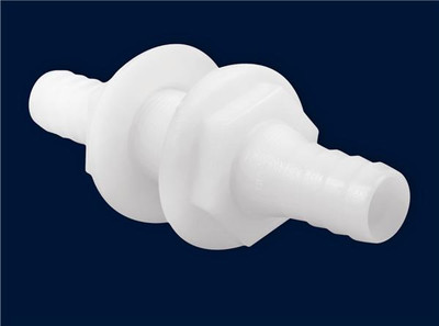 Attwood White Plastic Double Ended Connector - 3/4" Inner Diameter
