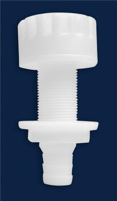 Attwood Plastic White Thru-Hull With Strainer - 3/4" Inner Diameter Attwood Plastic White Thru-Hull With Strainer - 3/4" Inner Diameter