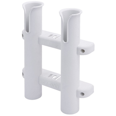 Sea-Dog Two Pole Side Mount Rod Storage Rack - White Sea-Dog Two Pole Side Mount Rod Storage Rack - White