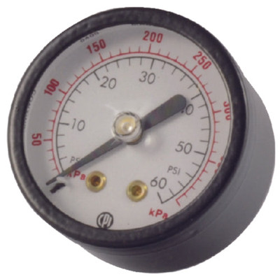 Seastar HP6005 SeaStar HP6005 Rear Mount 0-60 PSI Gauge Seastar HP6005 SeaStar HP6005 Rear Mount 0-60 PSI Gauge