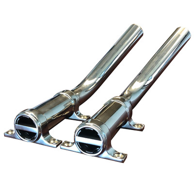 Tigress Side Mount Outrigger Holders - Fabricated 304 S.S. - 1-1/8" I.D.-Pair Tigress Side Mount Outrigger Holders - Fabricated 304 S.S. - 1-1/8" I.D.-Pair