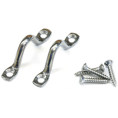 Tigress Stainless Steel Pad Eyes w/Stainless Steel Screws Tigress Stainless Steel Pad Eyes w/Stainless Steel Screws