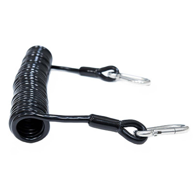 Tigress Heavy-Duty Coiled Safety Tether - 1200lbs Tigress Heavy-Duty Coiled Safety Tether - 1200lbs