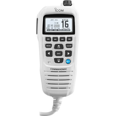 Icom HM195GW Command Mic IV White Second Station Icom HM195GW Command Mic IV White Second Station