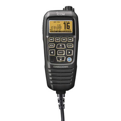 Icom HM195 CommandMic IV w/Yellow BlackLit LCD - Black