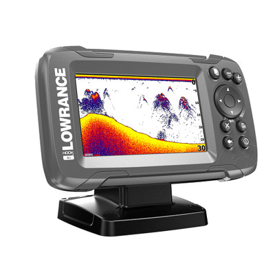 Lowrance HOOK²-4x 4" Bullet Fishfinder Transom Mount Bullet Skimmer Transducer Lowrance HOOK²-4x 4" Bullet Fishfinder Transom Mount Bullet Skimmer Transducer