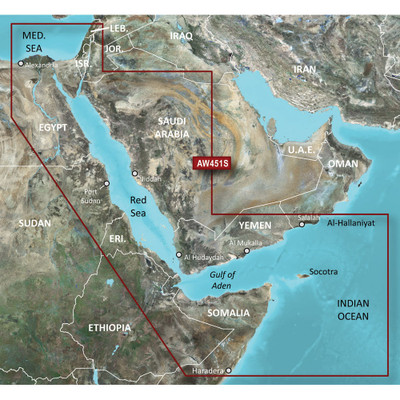 Garmin BlueChart® g2 Vision® HD - VAW451S - Red Sea - microSD/SD Garmin BlueChart® g2 Vision® HD - VAW451S - Red Sea - microSD/SD