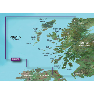 Garmin BlueChart® g3 HD - HXEU006R - Scotland West Coast - microSD/SD Garmin BlueChart® g3 HD - HXEU006R - Scotland West Coast - microSD/SD