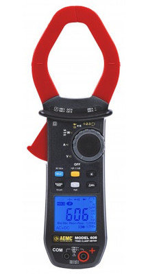 AEMC 606 Clamp-On Meter, 2000 A AC/3000 A DC, energy/power/THD