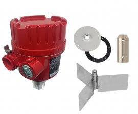 BinMaster BMRX Standard Rotary Level Indicator Kit with ø7" paddle and side mount shaft coupler