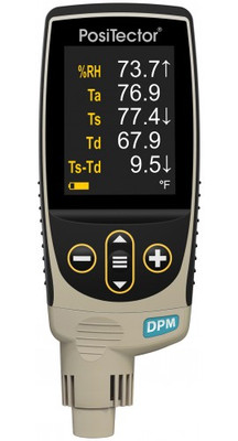 DeFelsko DPMIR1 PosiTector Standard Dew Point Meter with built-in probe and infrared surface temperature sensor