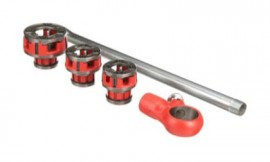RIDGID 67067 Exposed Ratchet Threader Set, 00-R NPT