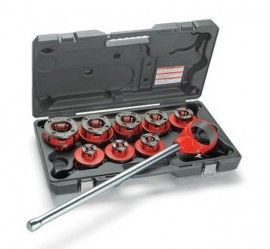 RIDGID 59637 Exposed Ratchet Threader Set, NPT