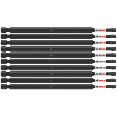 Bosch ITSQ36B 10 pc. Impact Tough 6 In. Square #3 Power Bits (Bulk Pack)