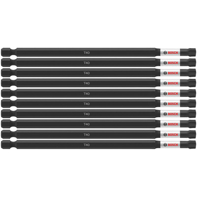 Bosch ITT406B 10 pc. Impact Tough 6 In. Torx #40 Power Bits (Bulk Pack)