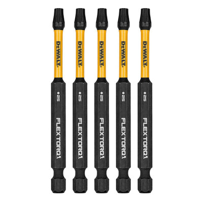 DeWalt DWAF3TX25IR5 T25 FLEXTORQ  1/4 x 3-1/2in Impact Driver Bits, 5-Pack