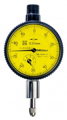 Mitutoyo 1044AB-01 Series 1 Compact Small Diameter Dial Indicator, 5 mm, Metric