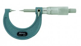 Mitutoyo 112-178 Point Micrometer with hardened tip, 1 to 2”