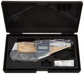 Mitutoyo 342-251-32 Point Micrometer with SPC, 15°, 0 to 25 mm