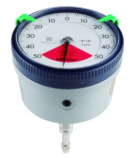 Mitutoyo 2990A-10 Series 2 Back-Plunger Dial Indicator, 0.1 mm