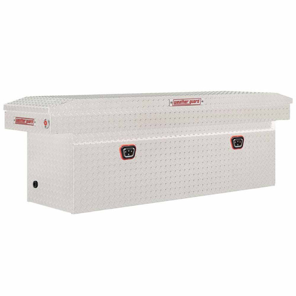 Weatherguard 123-0-04 Saddle Box, Aluminum, Full Deep, Clear, 15.0 cu ft