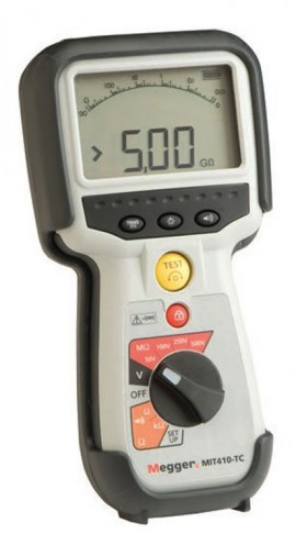 Megger MIT410/TC2 Insulation Resistance and Continuity Tester, LG2