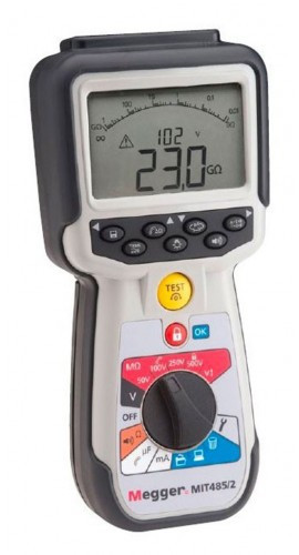 Megger MIT485/2 Insulation Continuity Tester with Bluetooth, 50/100/250/500 V