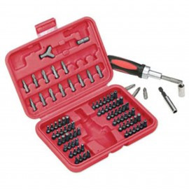 ATD Tools 549 Security Bit Set with reversible ratchet, 90-piece