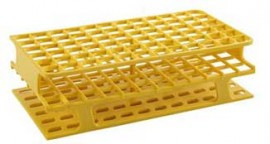 Heathrow Scientific HS120205 OneRack Test Tube Rack, 13 mm, Yellow, 8pk