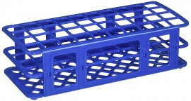 Heathrow Scientific HS243071B Rack Fold Blue 13mm EA, 5 to 30mL, Blue