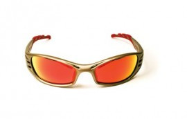 3M 11640-00000-10 Fuel Protective Eyewear Red Mirror Lens with Sand Frame (Pack of 10)