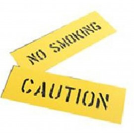 C. H. Hanson 12400 Safety Sign Stencil "No Smoking"