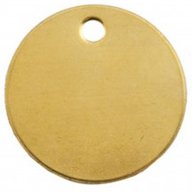 C. H. Hanson 41842-100 Identification Tags, Brass, 1.25"