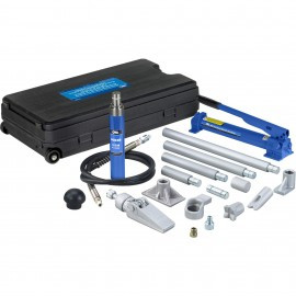 OTC 1519B Collision Repair Set with two-speed hydraulic hand pump, 10 ton