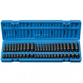 Grey Pneumatic 9748 Deep Impact Socket Set, ¼" drive, 48-piece