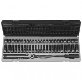 Grey Pneumatic 89253CRD Duo-Socket Set, ¼" Drive, 53-Piece