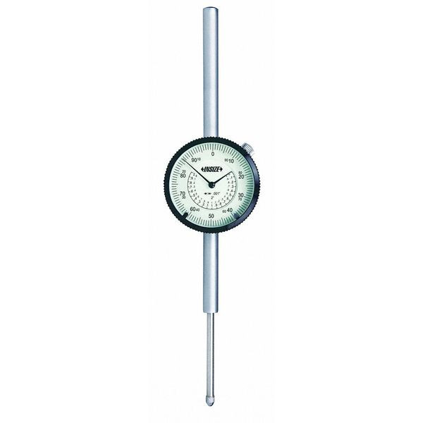 Insize 2326-3 Long Stroke Dial Indicator, 3", Graduation .001"