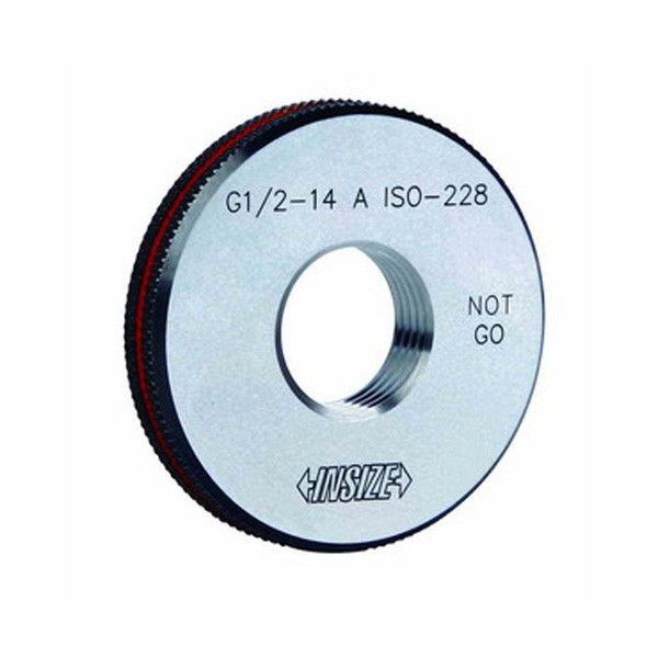 Insize 4635-1A14N Whitworth Pipe Thread Ring Gage(G Series), G 1/2 - 14 Nogo