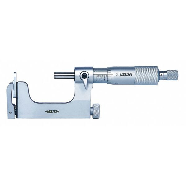 Insize 3262-1 Interchangeable Anvil Micrometer, 0-1", Graduation .0001"
