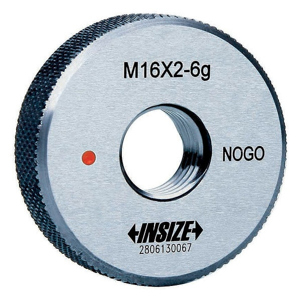 Insize 4120-20N Metric Thread Ring Gage, No Go, M20X2.5