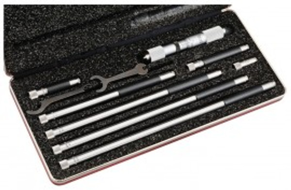 Starrett 823CZ Tubular Inside Micrometer with case, 4 to 24" range, 0.001" graduations