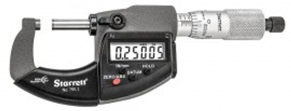Starrett 795.1XRL-1 Electronic Micrometer with SPC output, 0 to 1" range, 0.00005" resolution