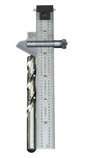 Starrett 22C Drill Point Gauge, 6", 0 to 59°