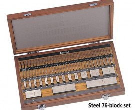 Mitutoyo 516-451-26 Metric Gauge Block Square Steel Set, Grade-As-1