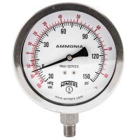 Winters PAM1701, 4" AMMONIA Guage 30"/0/150 PSI/F 1/4" NPT BTM