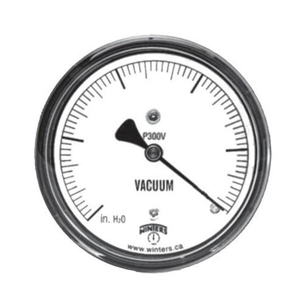 Winters PLP4251V, LOW PRESS 4.5" 0-32" H20 VAC 1/4 BR BTM,